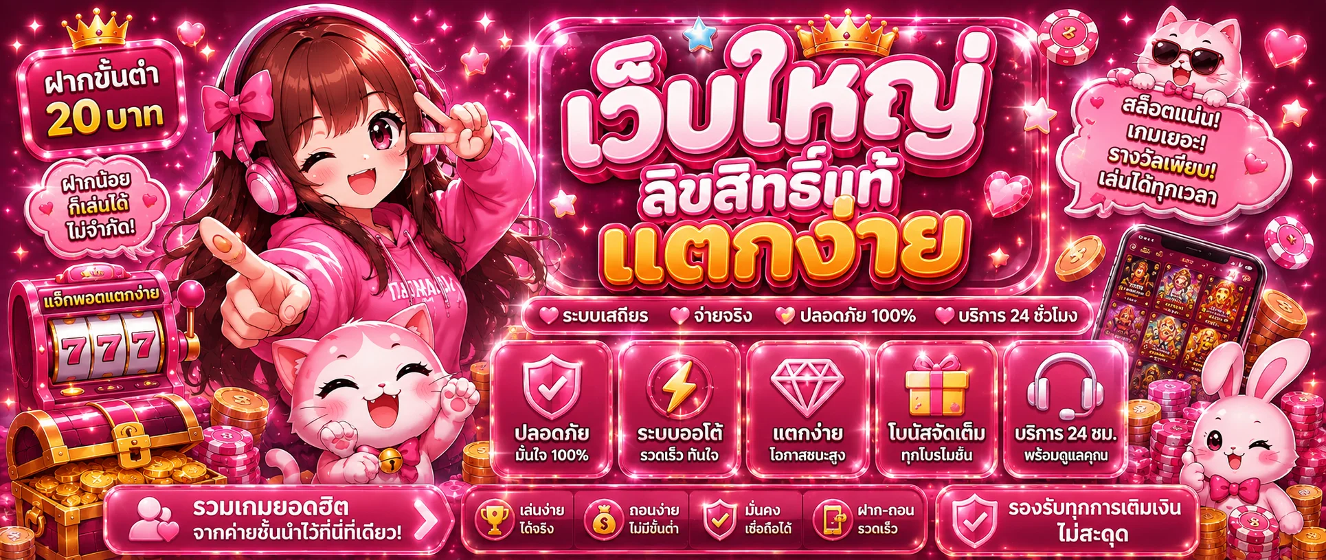 แดชบอร์ดจุดเด่นเว็บตรง G2GOT888 ฝากถอนออโต้